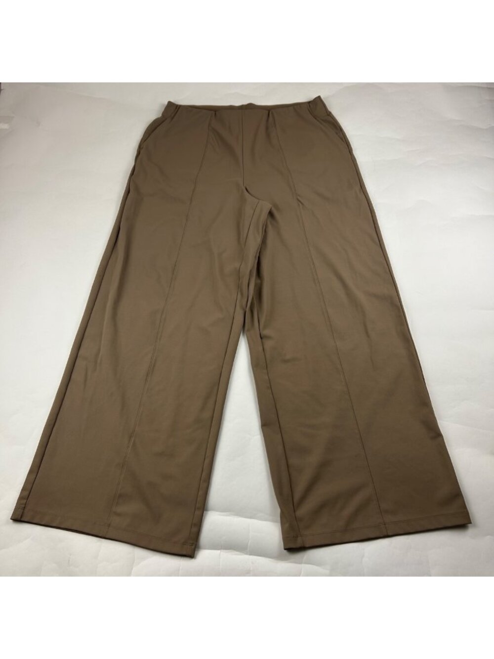Old Navy Sediment Brown Power Soft Knit High Rise Wide Leg Trouser XL